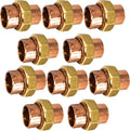 10-Pack 1-1/2 Inch Copper Union CxC Sweat Connection, Made in USA, Certified by PROCURU