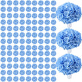 AVIVIHO 105pcs Blue Fake Flowers Hydrangea Artificial Flowers Bulk Silk Flowers by Aviviho