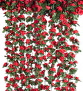 6Pcs x 8.2FT Artificial Flower Garland Floral Rose Vine Decor, Hanging Faux by PONKING