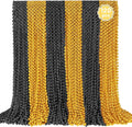YAXINRUI 120 PCS Gold Black New Year Necklaces, New Year Bead Party Favors, Happy New Year Necklace, 33‘’ Gold Black Beaded Necklaces for 2026 New Years Eve Christmas Halloween Festive Events