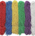 Yinkin 200 Pcs Mardi Gras Beads Necklaces Bulk 33 Inch 7 mm Colorful Assorted Round Mardi Gras Beaded Necklaces Throw Parade Accessories for Carnival Party Decorations Supplies