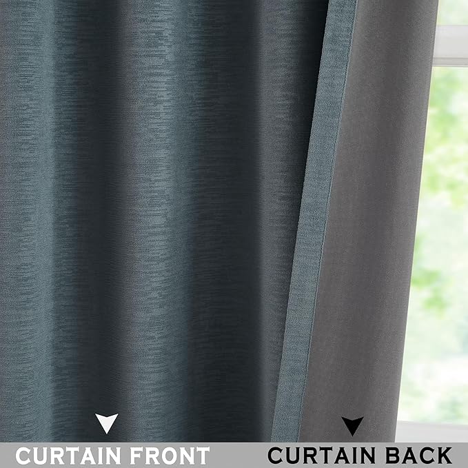 Kayne Studio Storm Blue Soft Velvet Pinch Pleated Curtains 102 Inches Long | - Image 6