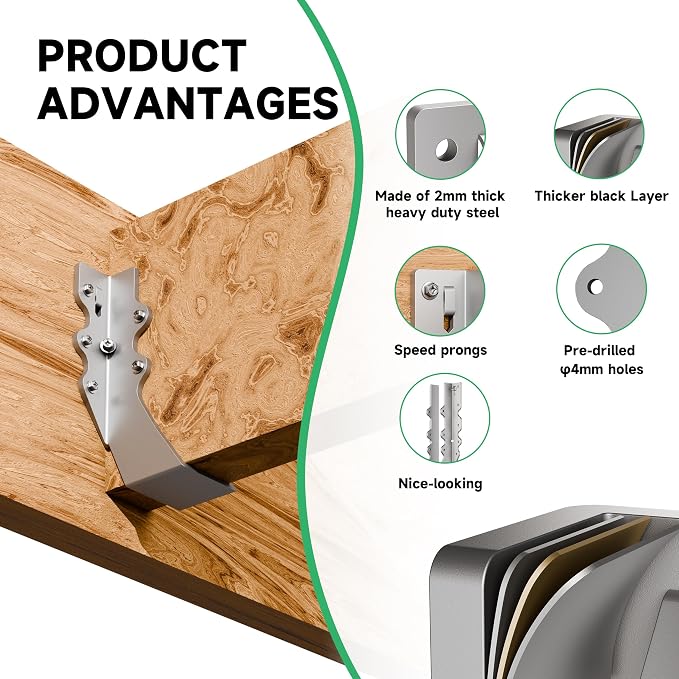 Heavy Duty 2X6 Joist Hanger 14 Gauge LU26 Galvanizing Face Mount Joist Hangers - Image 3