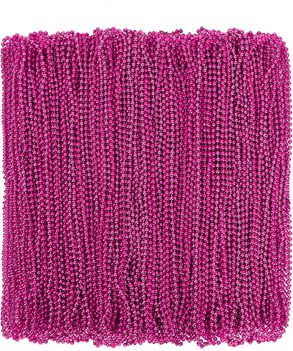 300PCS Mardi Gras Beads Bulk, Mardi Gras Beads Necklace, Parade Throw Accessories Set Decorations Party Supplies