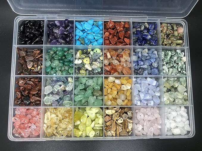 Gemstone Beads Natural Irregular Shaped Stone Chips Crystal Energy Healing Power for Jewelry Making(24 Material)