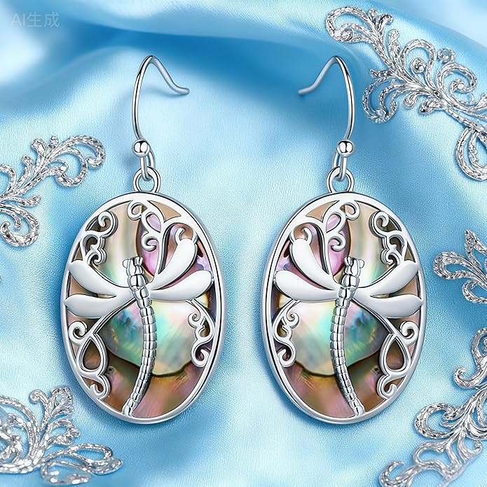 Multi-Color Gemstone Drop Earrings, Dangle Style, Hook Design