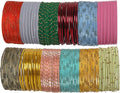 Touchstone indian bangles bracelets for women colorful churiyan set return gifts jewelry chudiya bulk pack bollywood metal bangle sets 12 textured vintage colors. Set of 144