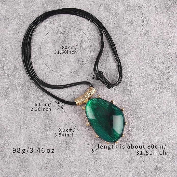 Boho Leather Necklace Women Bohemian Brown Circle Pendant Necklace Choker Long Necklaces for Women Boho Ring Large Pendant