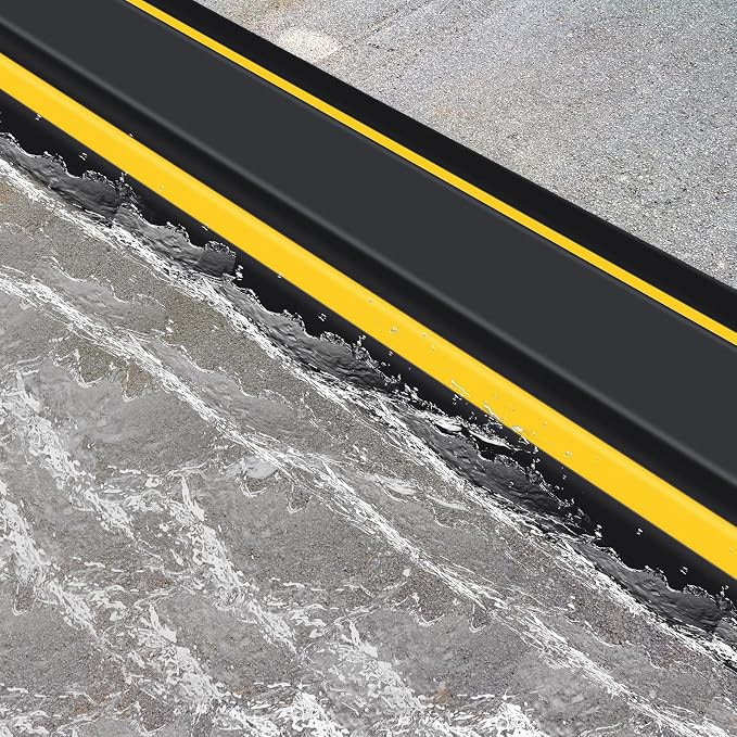 2 Pcs 1.25" High Universal Garage Threshold Seal Strip Flexible Total Length - Image 4