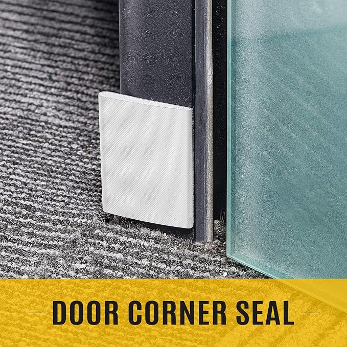 Zonon 64 Pieces Door Corner Seal Pads Adhesive Weatherstripping, Weather - Image 4