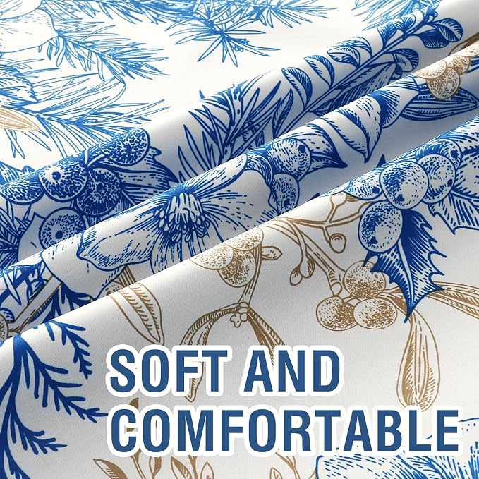 H.VERSAILTEX 100% Blackout Curtains 108 inch Length 2 Panels Vintage Floral - Image 5