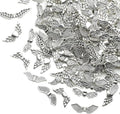 Dahi 200pcs Angel Wing Beads Tibetan Alloy Fairy Wing Charms Wings Spacer Loose Beads Silver Wings Beads for Jewelry Making-DIY Bracelets Earrings Supplies