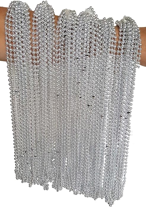 Festive Metallic Beaded Necklaces