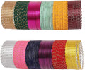 Touchstone indian bangles bracelets for women colorful churiyan set return gifts jewelry chudiya bulk pack bollywood metal bangle sets 12 textured vintage colors. Set of 144