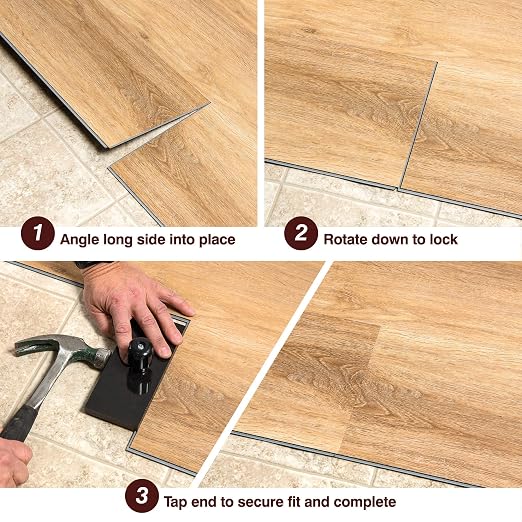 Finesse Vinyl Plank Flooring in Shasta | Elegant Interlocking Floating Planks - Image 7