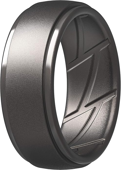 ThunderFit Men's Silicone Rings 10mm Wide 2.5mm Thick Rubber Bands, Breathable, Variety Multipack 1-10