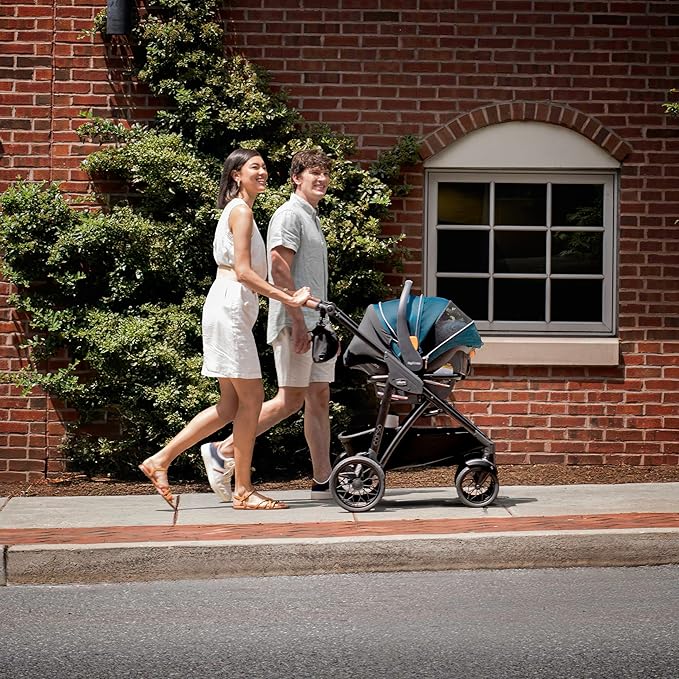 Chicco Corso Primo Modular Quick-Fold Stroller with Infant Car Seat Adapter, for Newborns and Toddlers | Summit/Grey