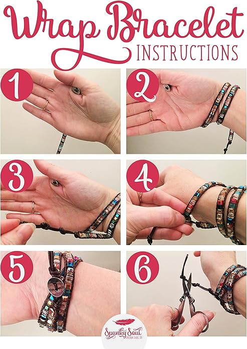 SPUNKYsoul New! Dazzling Handmade Leather Wrap Bracelet Collection