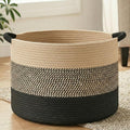 Artfeel 70L Large Cotton Rope Basket, Decorative Woven Blanket Storage by Artfeel