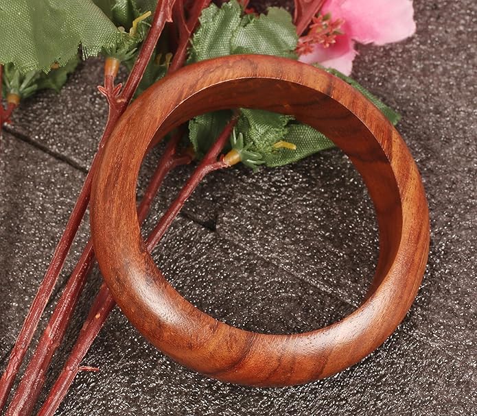 Touchstone wood bracelets for women bangle wooden jewelry handmade artisan bangles natural handcrafted brown olive stylish chunky boho bohemian bracelet brass metal inlaid woods stackable