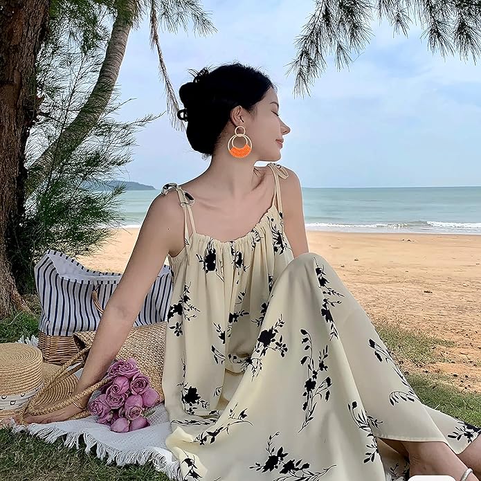 Raffia Hoop Earrings for Women Fun Boho Summer Beach Earrings Lightweight Handmade Straw Wicker Rattan Dangle Earrings Statement Geometric Round Drop Earrings