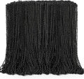 144PCS Bead Necklace, Black Mardi Gras Bead Necklace Party Favors, 33" Metallic Mardi Gras Round Beaded Bulk, Festival Parade Throw Accessories for Mardi Gras Carnival Halloween Party Supplies Decor
