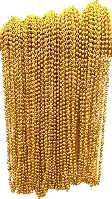 Festive Metallic Beaded Necklaces