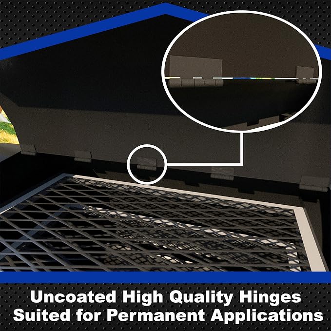4" Heavy Duty Weldable Hinges | Steel Butt Hinge Design - Image 3