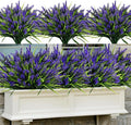 48 Bundles Artificial Lavender Flowers Outdoor UV Resistant, Realistic Plastic by GeegoodsLLC