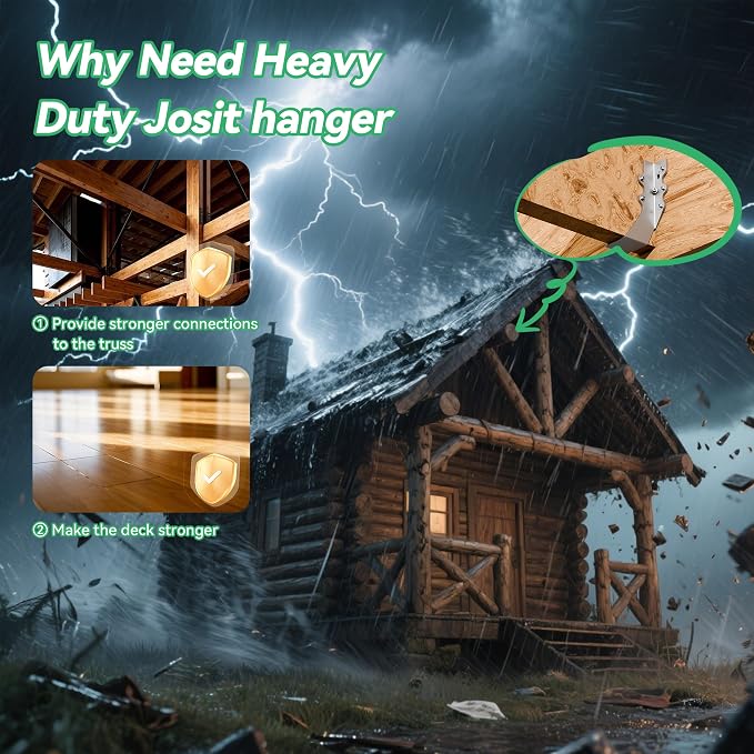 Heavy Duty 2X6 Joist Hanger 14 Gauge LU26 Galvanizing Face Mount Joist Hangers - Image 2