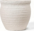 9" Dia Fiberstone Planter – Modern Farmhouse Indoor/Outdoor Flower Pot by HaispringArtificialTree