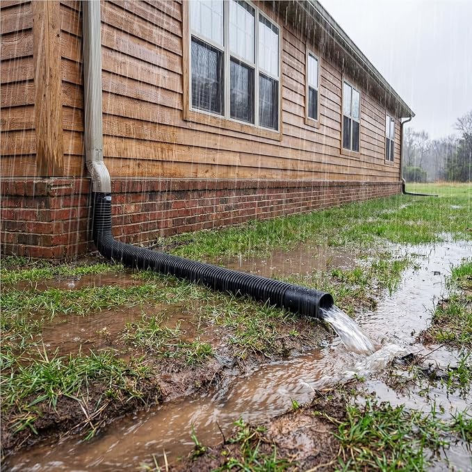 4"×65ft Spliceable Extra Expandable Landscaping Drain Pipe, 4 Flexible - Image 5