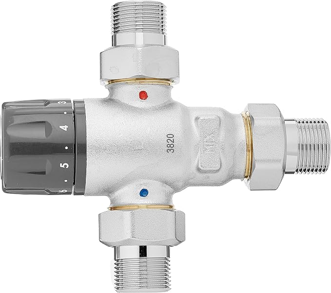 Caleffi 521500 Adjustable Thermostatic Mixing Valve 3/4 Inch 30-65 °C Anti-scale - Image 2