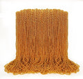 100PCS Mardi Gras Beads, Orange Bead Toy Necklaces Party Favors, 33" Necklaces Costume Accessories, Festival Parade Throw Accessories Mardi Gras Halloween Wedding Celebrations Decor
