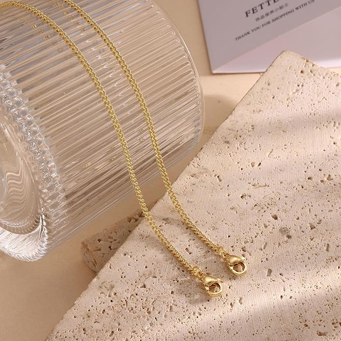DEARMAY Dainty 14K Gold Plated Ankle Bracelets for Women, Waterproof 14K Gold Plated Link Chain Anklets Non Tarnish Set Pack Summer Beach Jewelry Gift