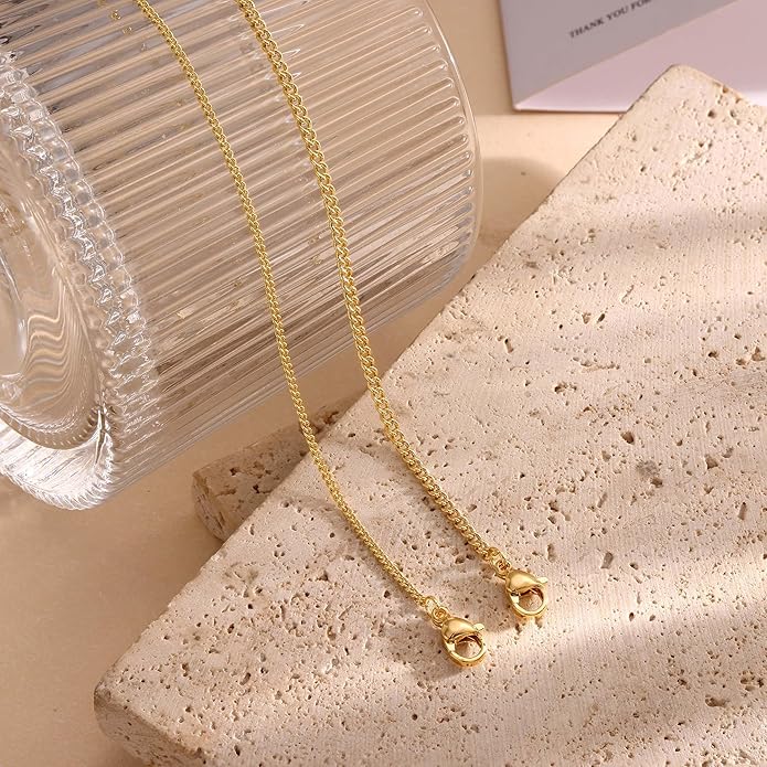 DEARMAY Dainty 14K Gold Plated Ankle Bracelets for Women, Waterproof 14K Gold Plated Link Chain Anklets Non Tarnish Set Pack Summer Beach Jewelry Gift
