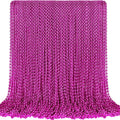 SHAOQINLIN 100 PCS Breast Cancer Awareness Necklaces, Hot Pink Oval Beads, 30.5" Breast Cancer Awareness Bead Necklaces Accessories for Parade Throw Supplies