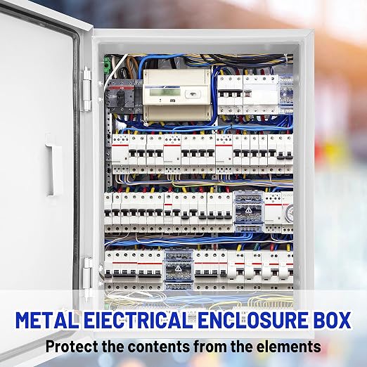 Electrical Junction Box 16x12x8, NEMA 4X IP66 Steel Enclosure Box | 1.5mm steel - Image 2