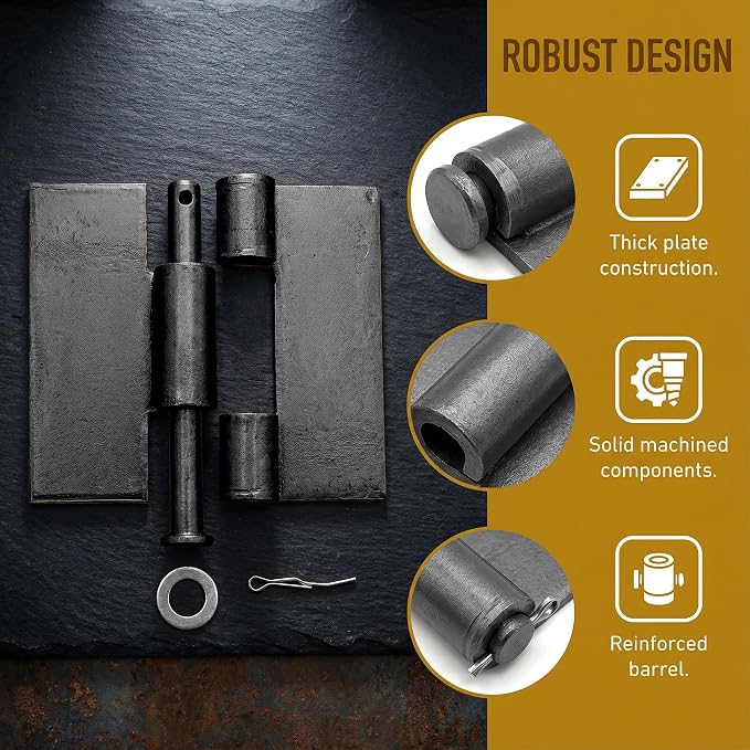 8 Pack Heavy Duty Gate Hinges - Image 5