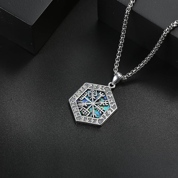 Compass Necklace Sterling Silver Celtic Knot Necklace Graduation Friendship Talisman Travel Necklace Inspirational Graduation Gift Jewelry Gifts for Women Girls