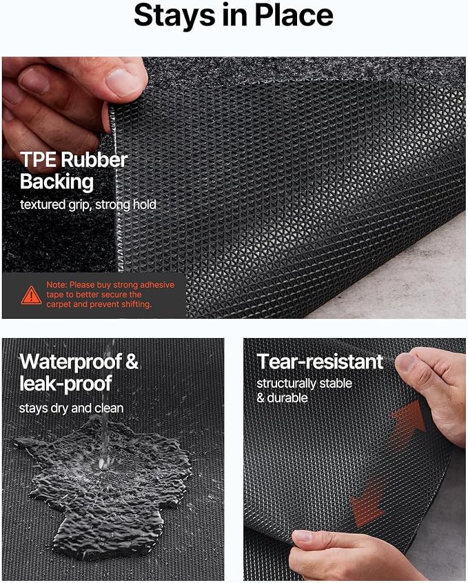 VEVOR Garage Floor Mat, 7.6'x19' Oil Spill Mat Waterproof Protection from Water - Image 4