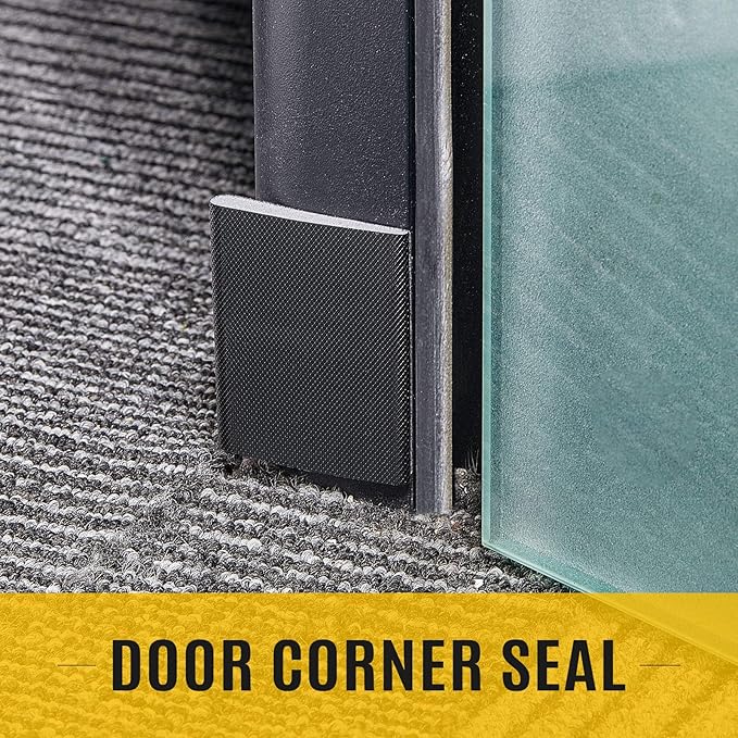 Zonon 64 Pieces Door Corner Seal Pads Adhesive Weatherstripping, Weather - Image 4