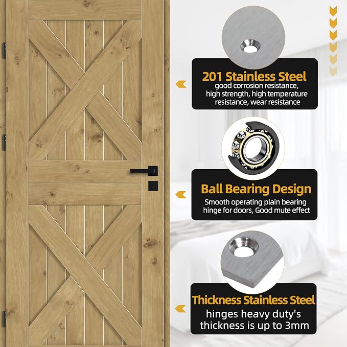 5 in Stainless Steel Hinges Ball Bearing up to 220 lbs, Thickness 3 mm | Hinges - Image 5