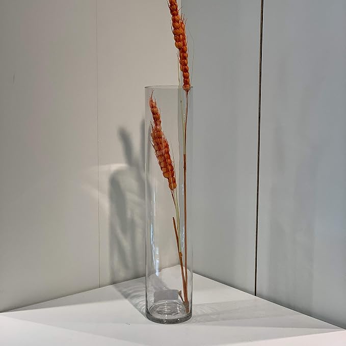 WGVI Quality Thick Weighted Tall Clear Cylinder Glass Vases, Flower Arrangement - Image 5