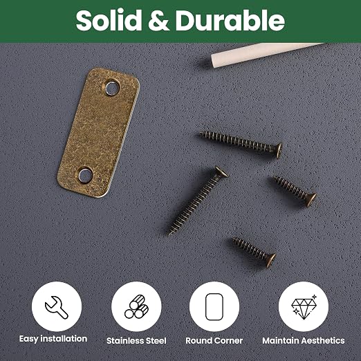 1" x 2-1/4" Door Hole Cover Plate, Stainless Steel Door Strike Filler Plate | 1 - Image 6
