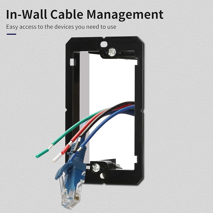 Low Voltage Mounting Bracket, Cable Pass Through - Image 4