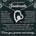To My Beautiful Wife Necklace Hot Doe Forever Love Jewelry From Lover Husband to Beautiful Woman