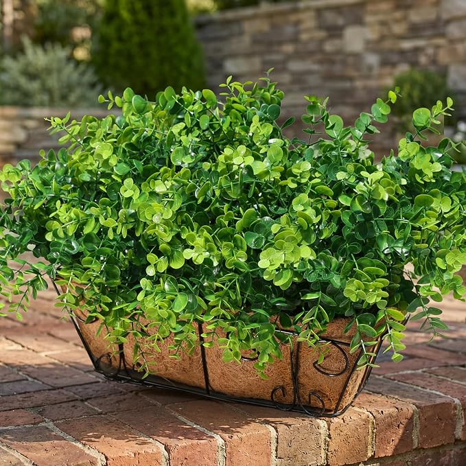 Artificial Faux Outdoor Plants for Spring Summer Decoration, 12 Bundles Fake - Image 4