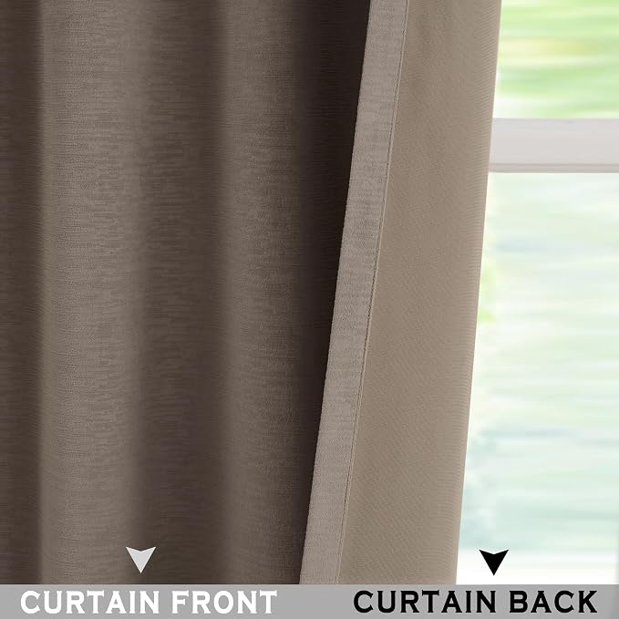 Kayne Studio Mocha Tan Velvet Pinch Pleated Back Tab Curtains 63 Inch Long | - Image 6