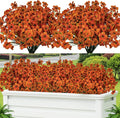 24 Pcs Artificial Flowers for Outdoor, Plastic Fake Flowers Decor, Artificial by Lnoicy